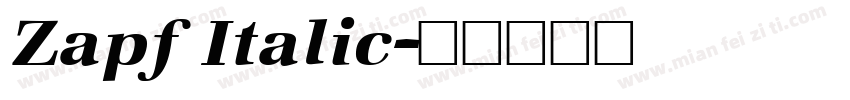 Zapf Italic字体转换